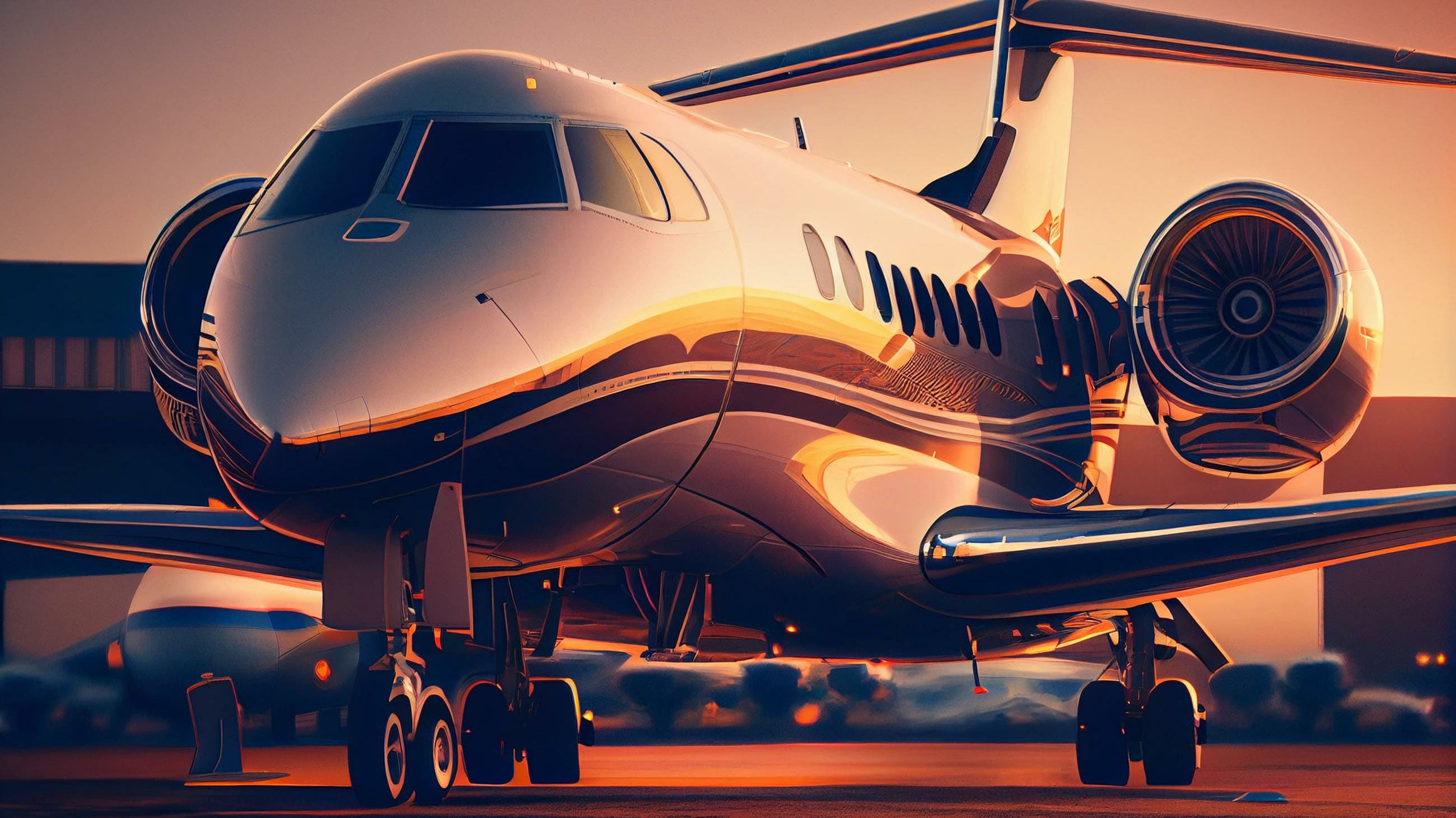 Business jet at AMS hangar facility, La Isabela, Dominican Republic